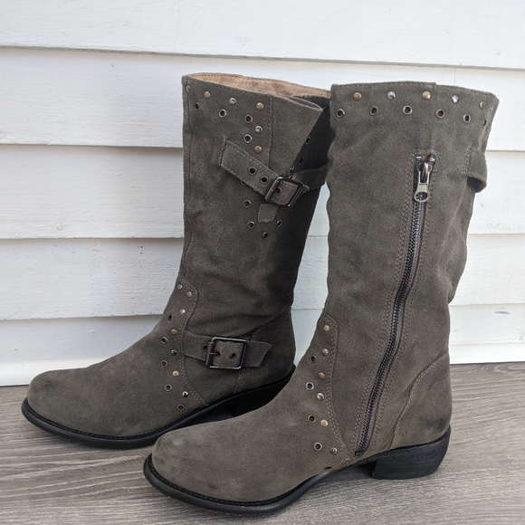 Juicy Couture Gray Suede Giordana Boots - Picture 6 of 6